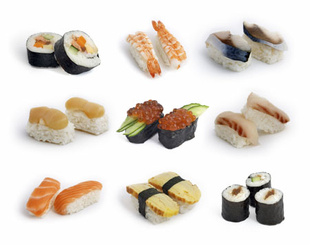 Sushi toppings